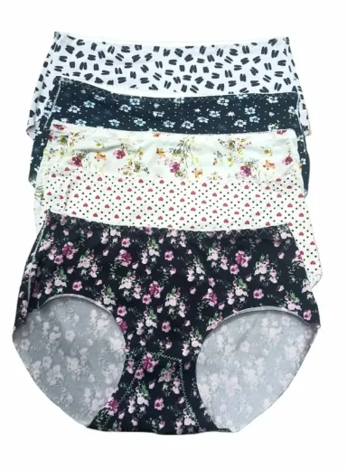 Ice Silk Printed Seasmless Pantie for Women